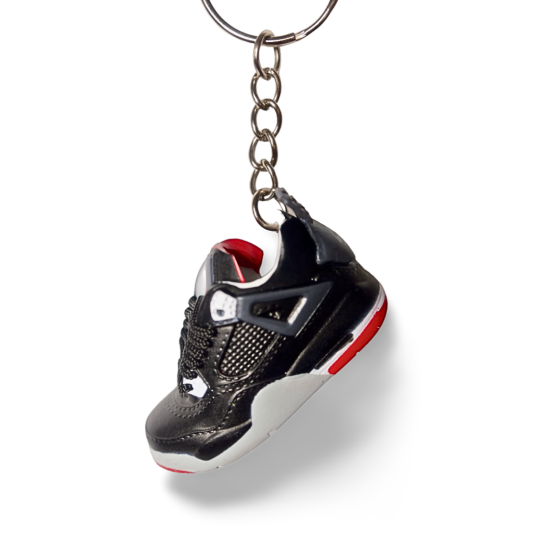Sneaker keychain - Nike Air Jordan 4 Bred black