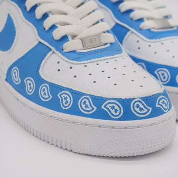 Blue Bandana Custom Sneakers