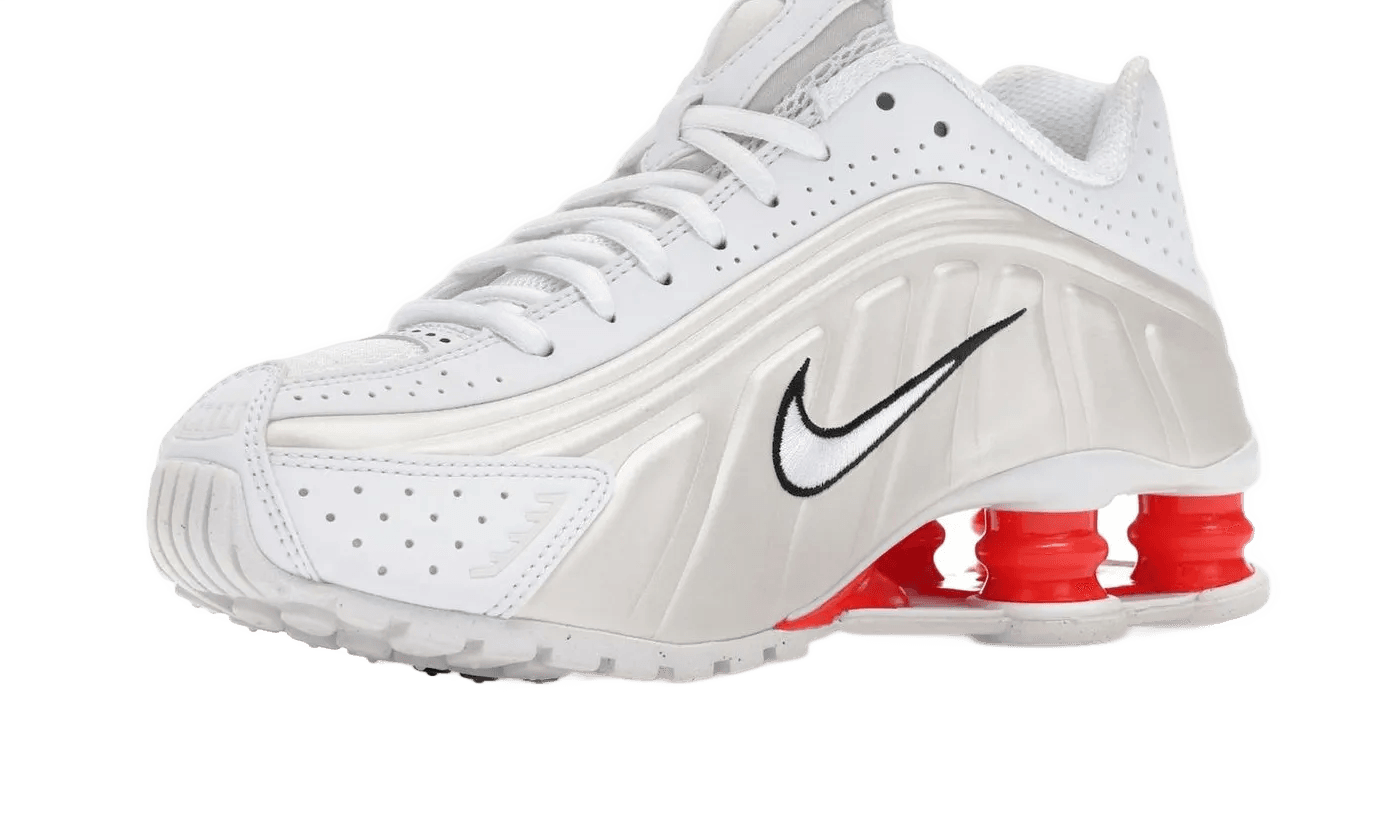 Nike Shox R4 White Phantom Picante Red - AR3565-103