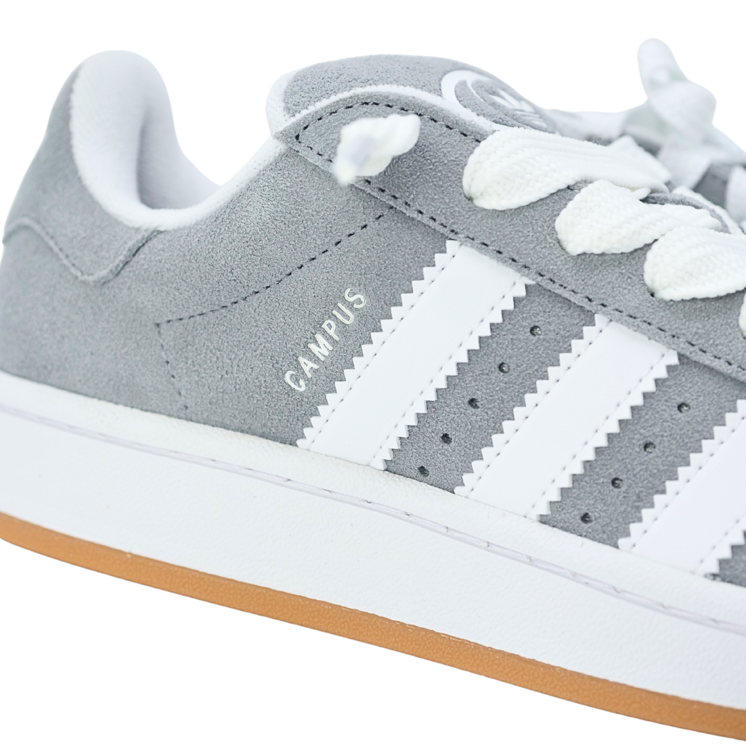 Adidas Campus 00s Grey/White Junior with extra laces
