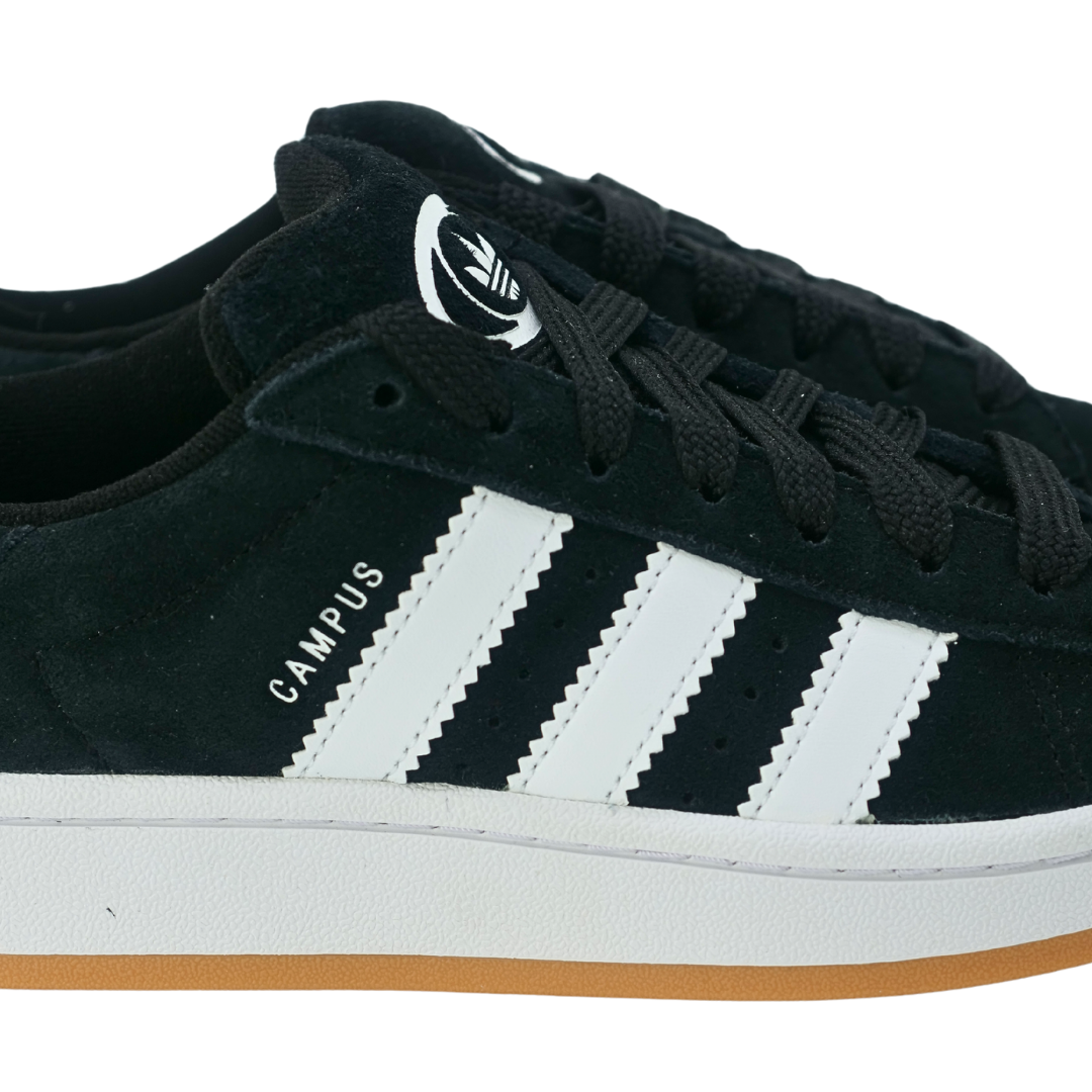 Adidas Campus 00s Core Black/Cloud White Junior with extra laces