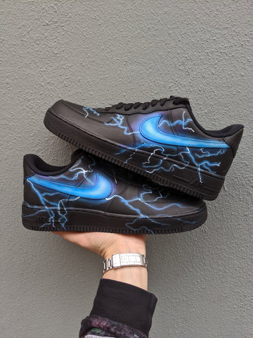 Lightning Blue Custom Sneakers