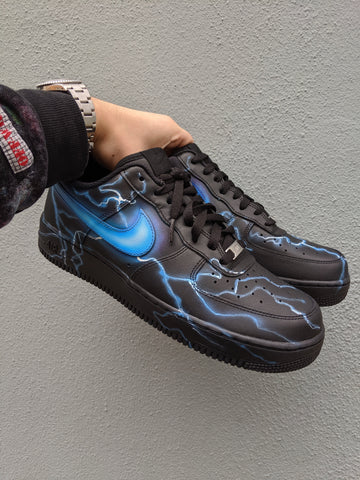 Lightning Blue Custom Sneakers